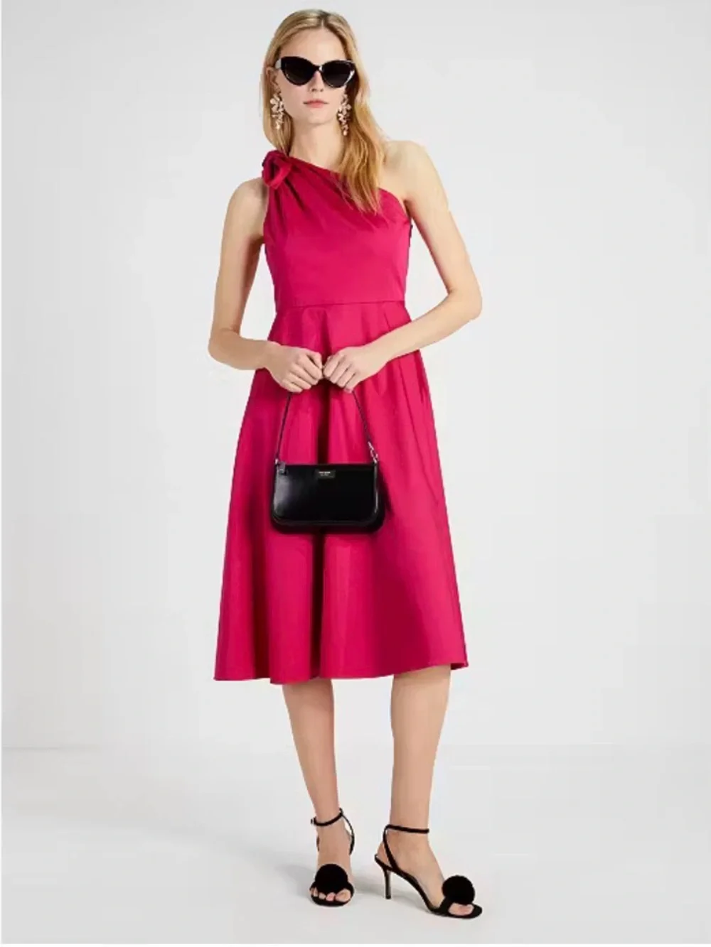 💖 **Kate Spade One-Shoulder Midi Dress – Bold, Elegant & Unforgettable** 💖